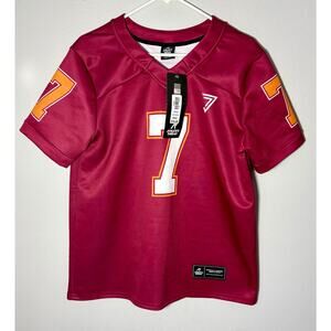 NWT Virginia Tech Hokies Michael Vick #7 Maroon Jersey NCAA Athletes Thread Sz S
